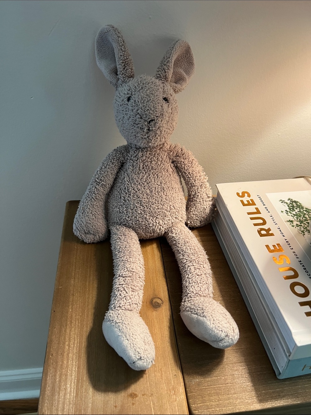 Jellycat Soft Taupe Sherpa Bunny Plush
